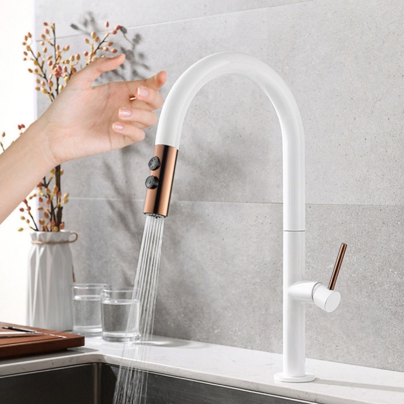 Modern Golden Round Basin Faucet for Restaurants and Homes