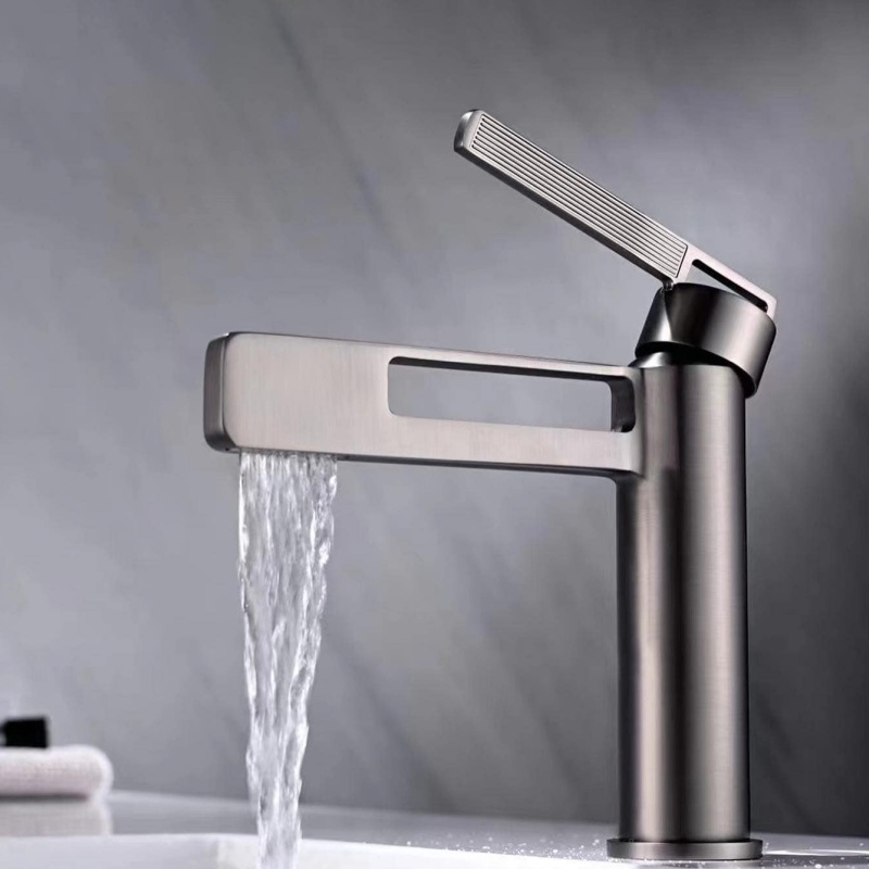 Elegant Modern Square Basin Faucet for Hotels and Salons