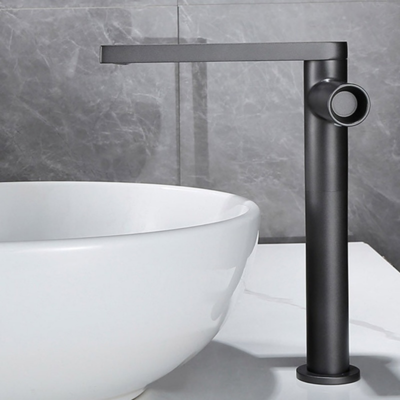 Elegant Chrome Single Lever Tall Basin Mixer Tap for Bathrooms