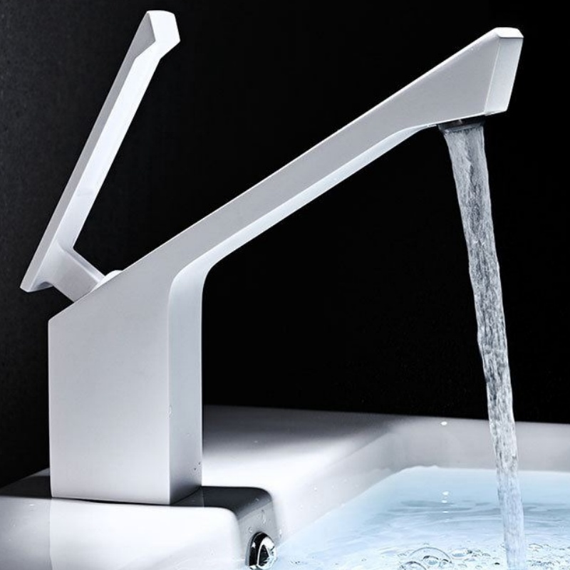 Modern Zinc-Plated Plastic Single Handle Bathroom Faucet for Wash Basin