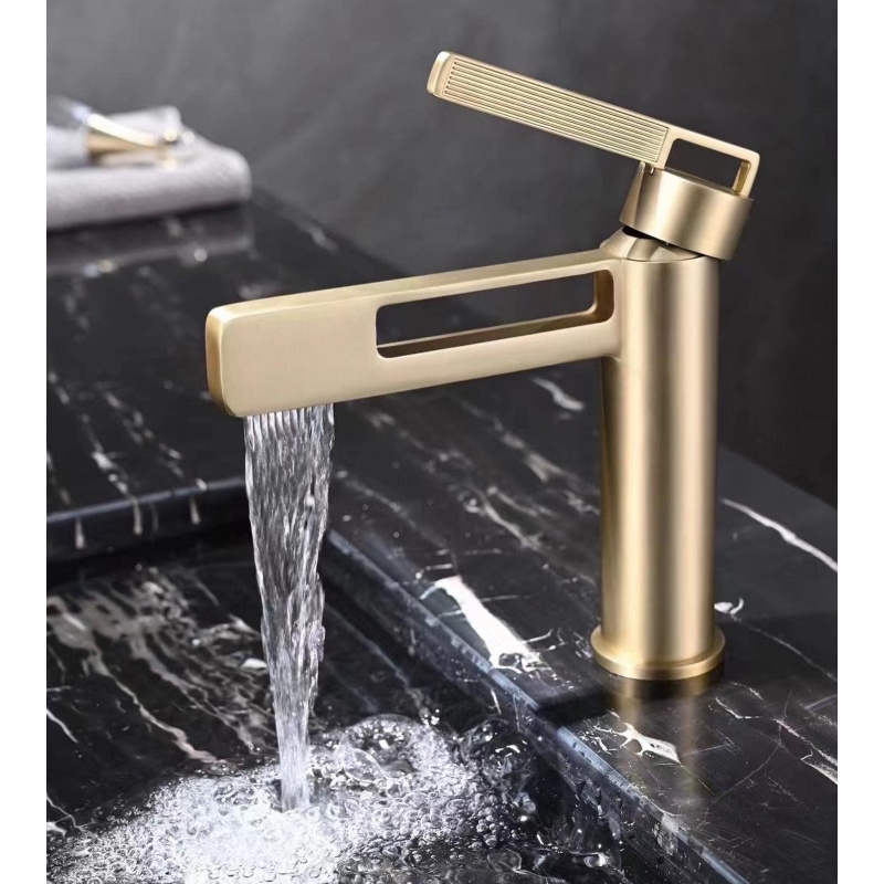 Elegant Modern Square Basin Faucet for Hotels and Salons