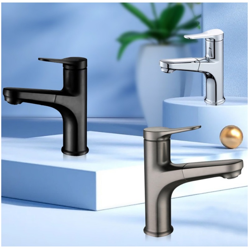 Elegant Chrome Single Lever Tall Basin Mixer Tap for Bathrooms