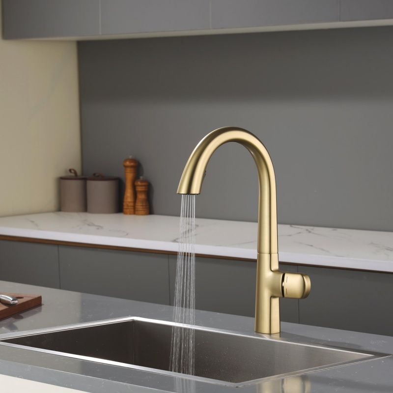 Elegant Gun Metal Grey Sink Faucet for Hotels and Apartments