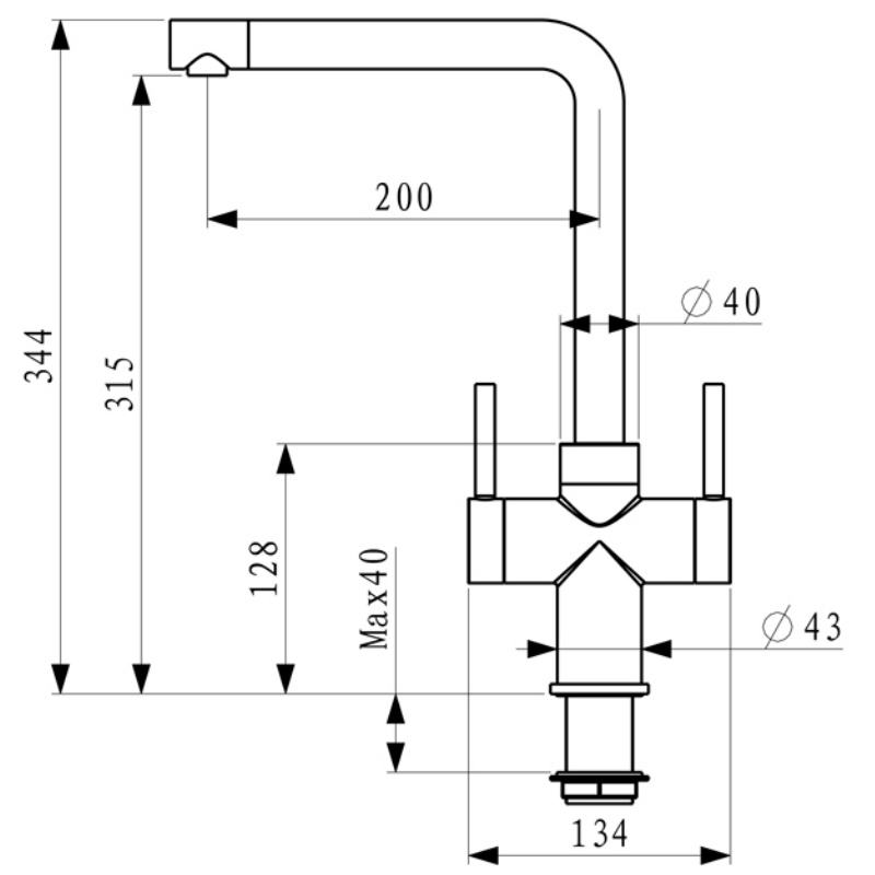 Premium Customized 304 Stainless Steel Sink Faucet for Kitchens