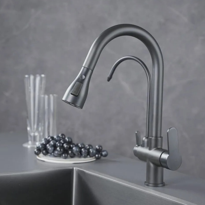 Elegant European Black Brass Bidet Faucet for Modern Bathrooms