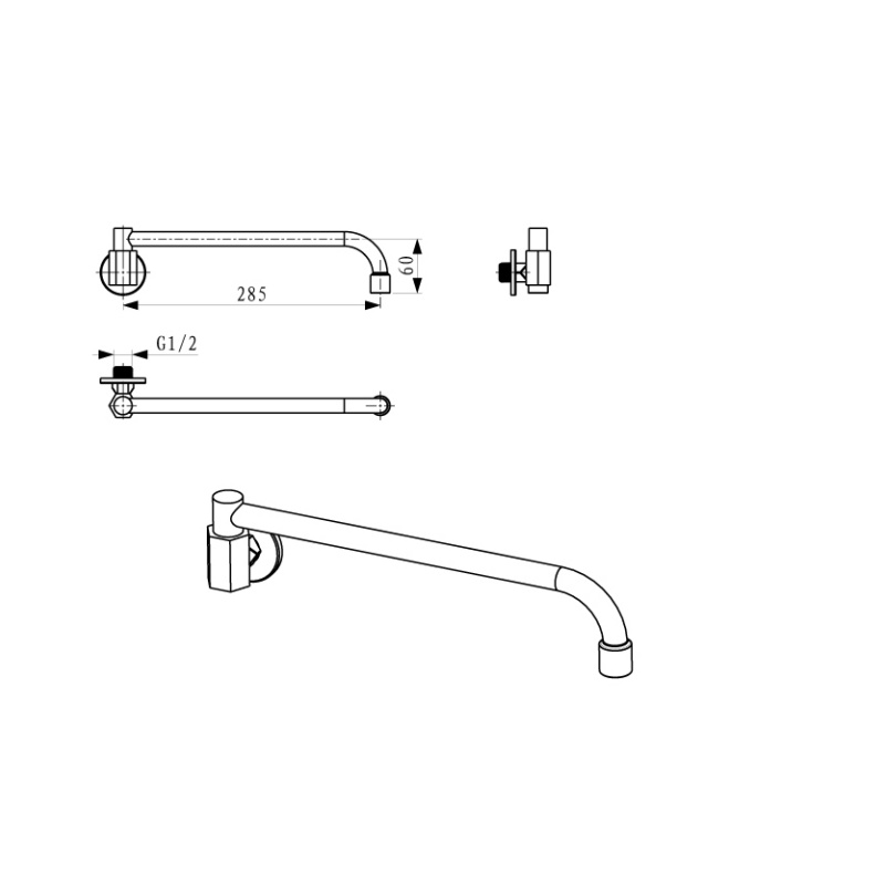 Stainless Steel Kitchen Brass Instant Hot Water Kitchen Sink Faucet