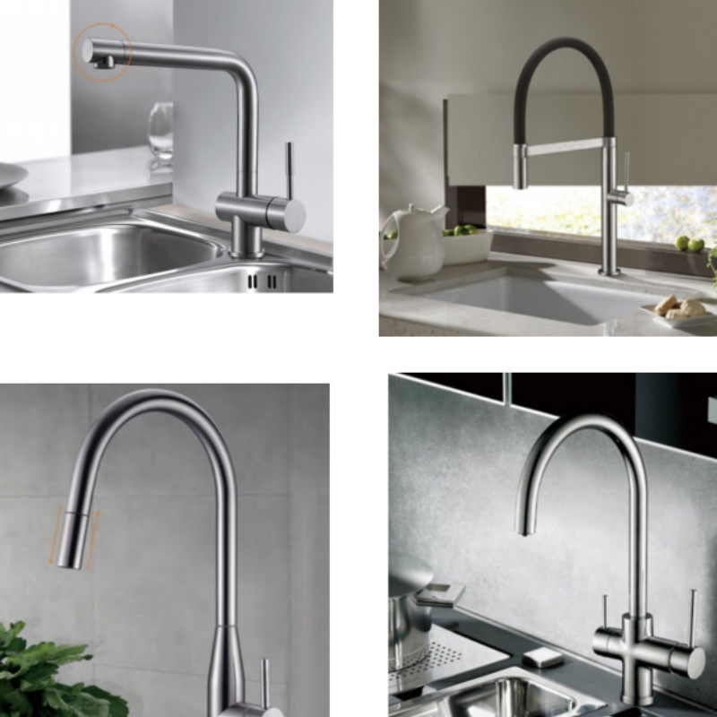 Premium Customized 304 Stainless Steel Sink Faucet for Kitchens