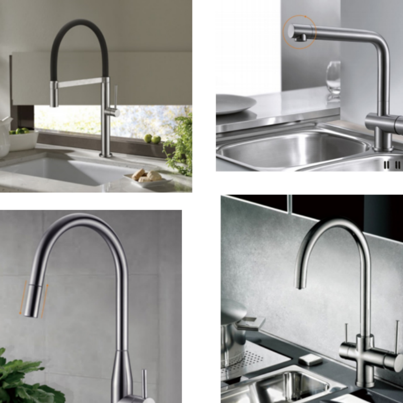 Customizable 304 Stainless Steel Kitchen Faucet From Zhejiang