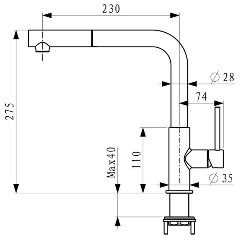 Zhejiang China OEM/ODM Stainless Steel Home Kitchen Faucet Model Js08