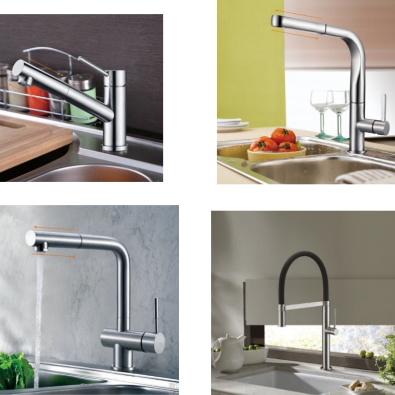 Brass Kitchen Faucet, Classic Style Kitchen Tap, Elegant Water Tap with Filter for Kitchen Sink