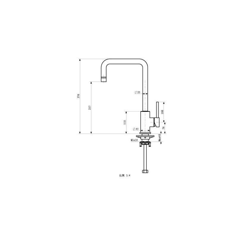 Premium Customized 304 Stainless Steel Sink Faucet for Kitchens