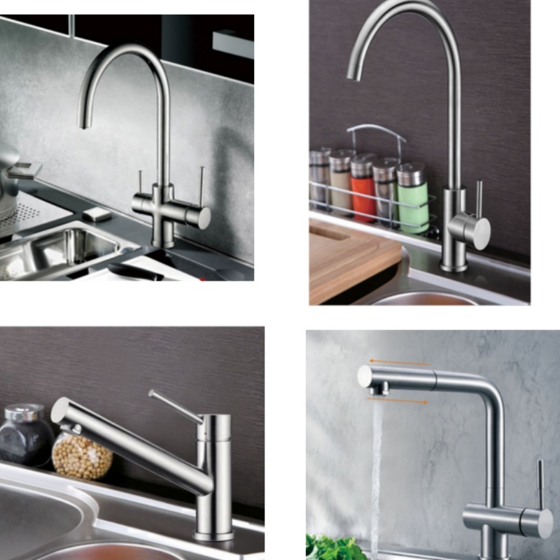 Kitchen Sink 304 Stainless Steel Lead-Free Cupc Faucet