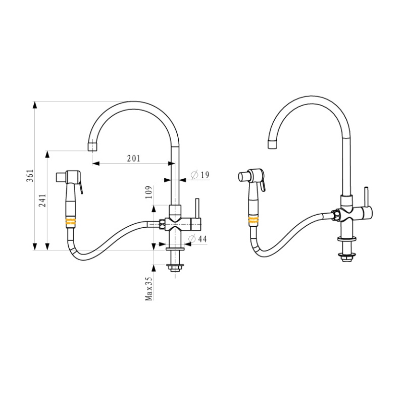 Kitchen Electric Heating Faucet Tapping The Kitchen Sink Faucet