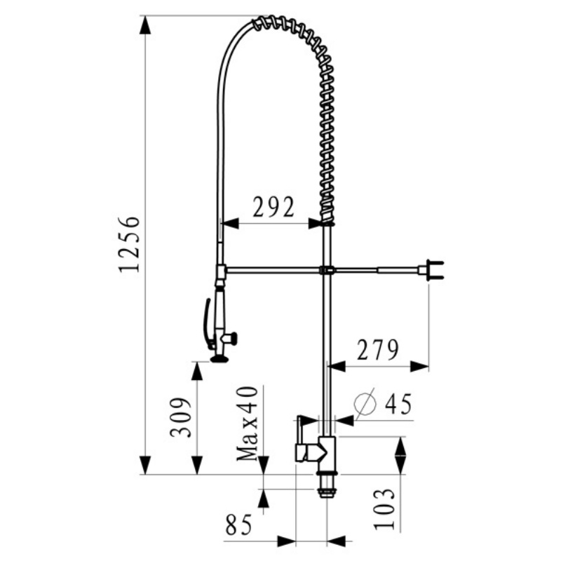 Environmentally Friendly 304 Stainless Steel Restaurant Faucet