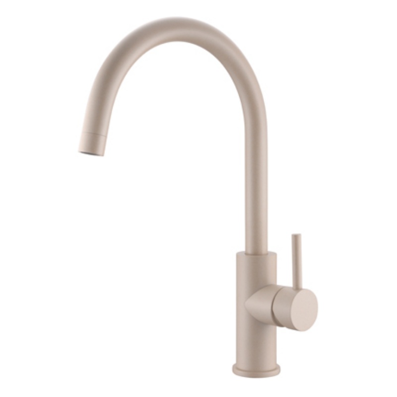 Gold-Colored Spring Stainless Steel Strip Pull-out Function Kitchen Sink Faucet