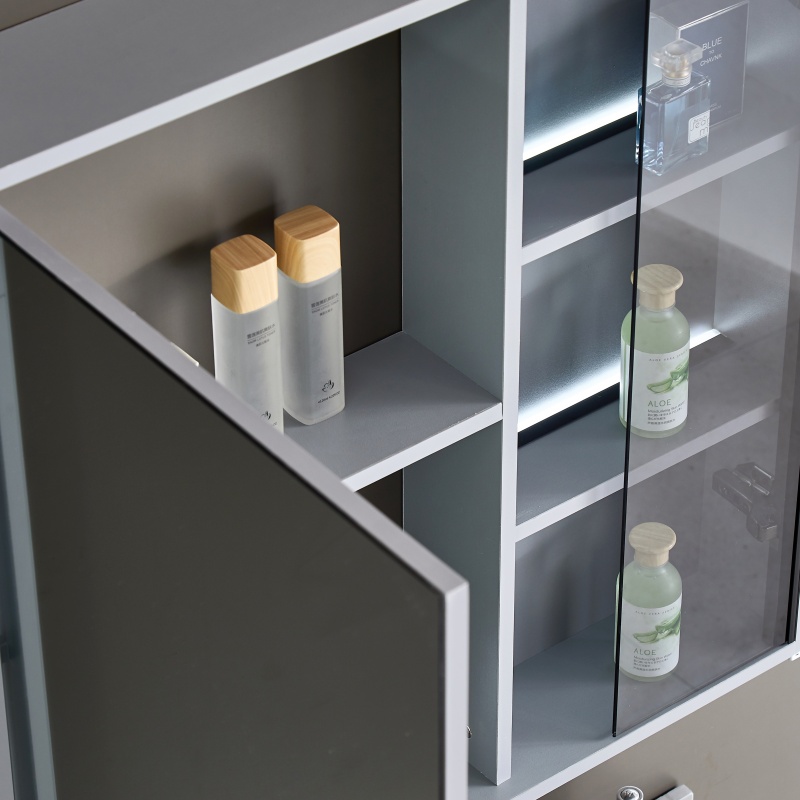 Floor Mounted Luxury Modern Hotel Bathroom Cabinet Set with Sink