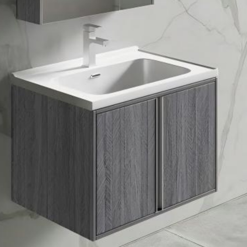 Modern PVC Bathroom Cabinet with Ample Storage Space for Organizing