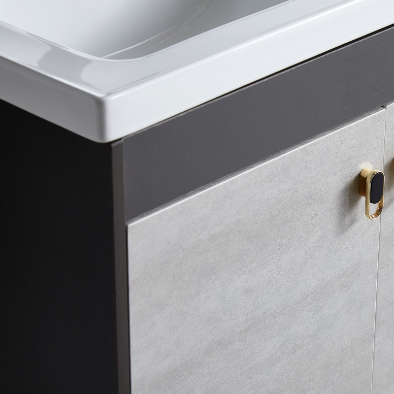 American Style Large Capacity Independent Bathroom Cabinet Set with Washbasin
