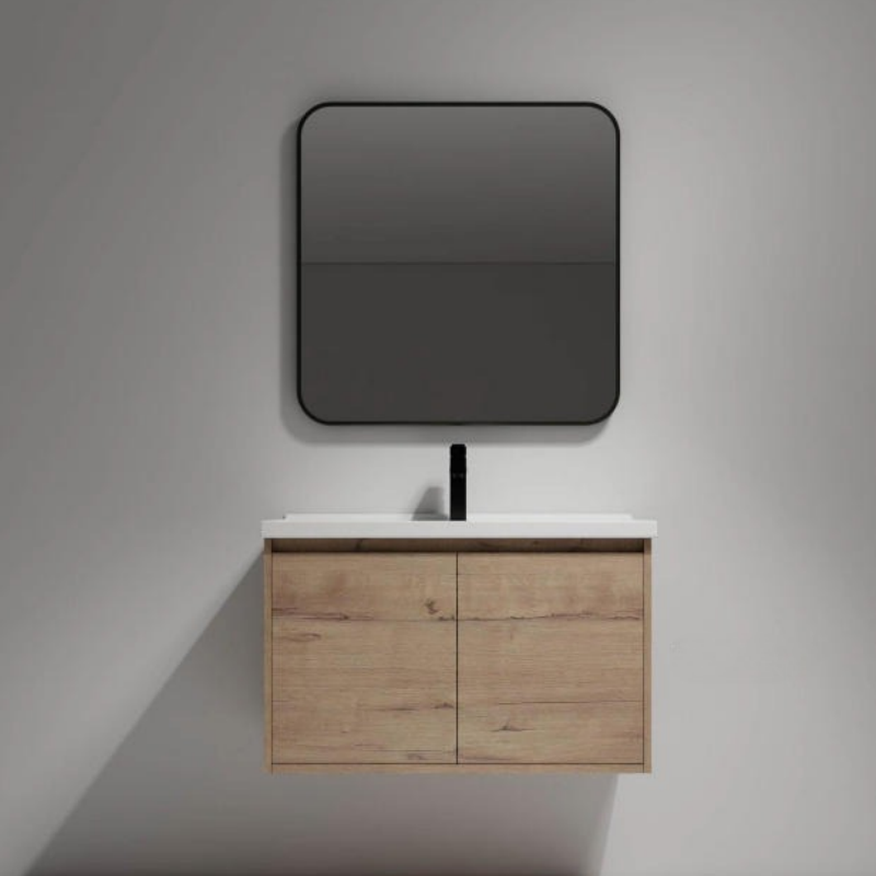 Bathroom Furniture 800mm Bathroom Accessories PVC LED Light Bathroom Cabinet