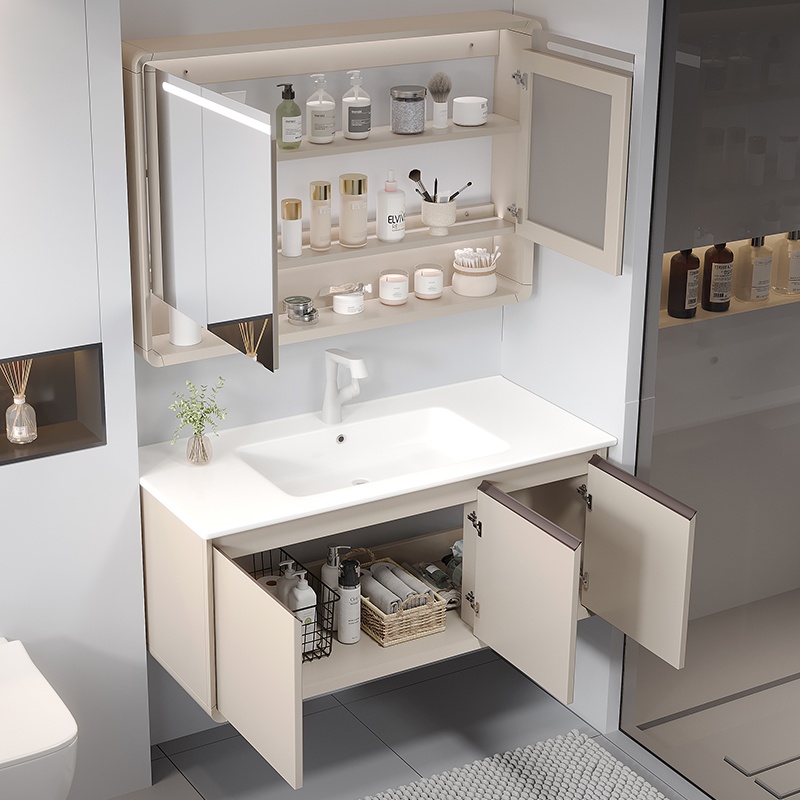 Sleek Modern Stainless Steel Bathroom Cabinet for Stylish Spaces