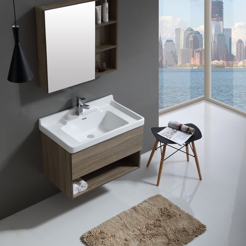 High Quality New Design Wall Mounted Vanity Bathroom Cabinet with Sink