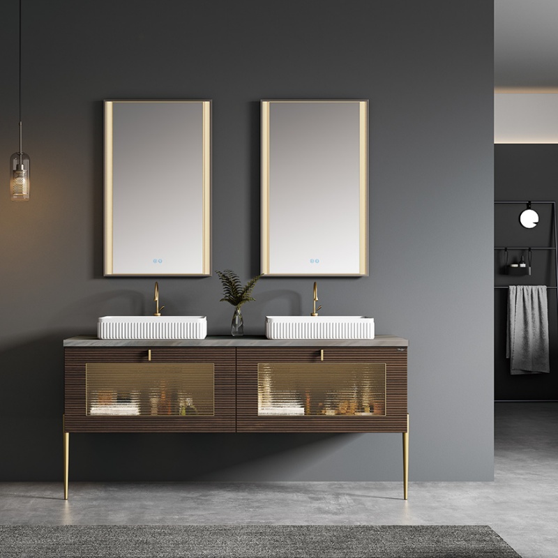 Modern Luxury Bathroom Vanity Unit Hot Sell Mirror Bathroom Cabinet