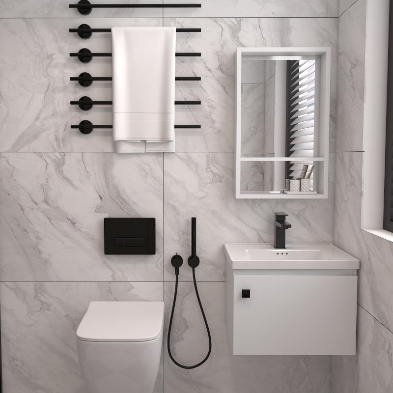 Bulk Supply European Style Customized Grilled Art Bathroom Cabinets