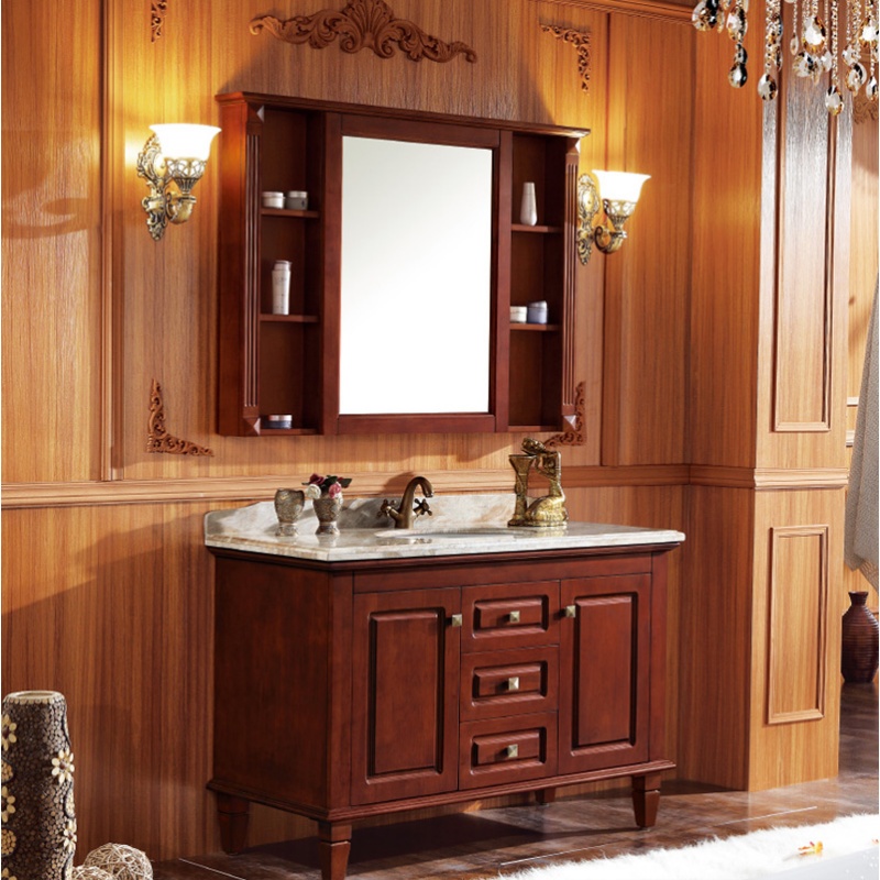 Modern Double Doors Luxury Design Wall Mounted Bathroom Cabinet with Mirror Cabinet