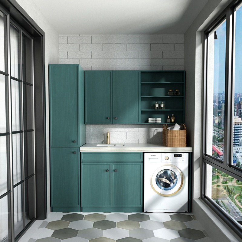 Factory Directly Modern Freestanding Custom Solid Wooden Bathroom Vanity Cabinet