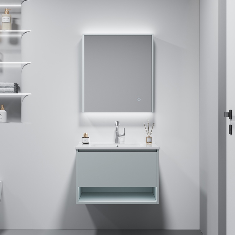 High Quality Paint Free Grilled Hanging Bathroom Cabinet with Sink