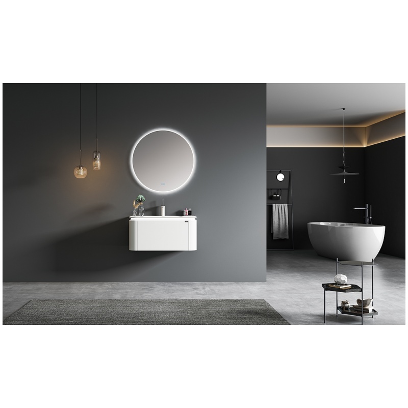 Factory Directly Modern Freestanding Custom Solid Wooden Bathroom Vanity Cabinet