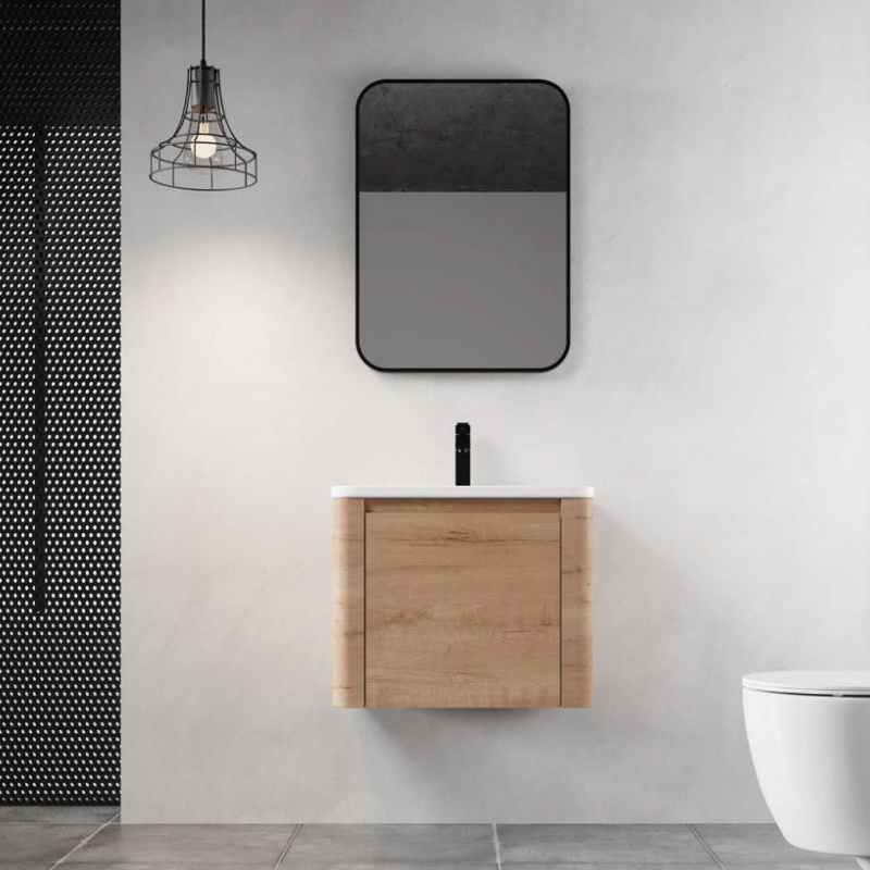 Modern Double Basin PVC Sink Bathroom Vanity Floor Standing Sink Bathroom Washbasin Cabinet