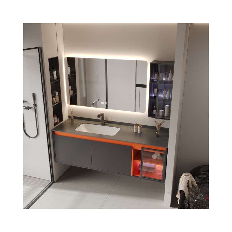 Bathroom Furniture Floor Standing Washbasin Bathroom Cabinet with Sink