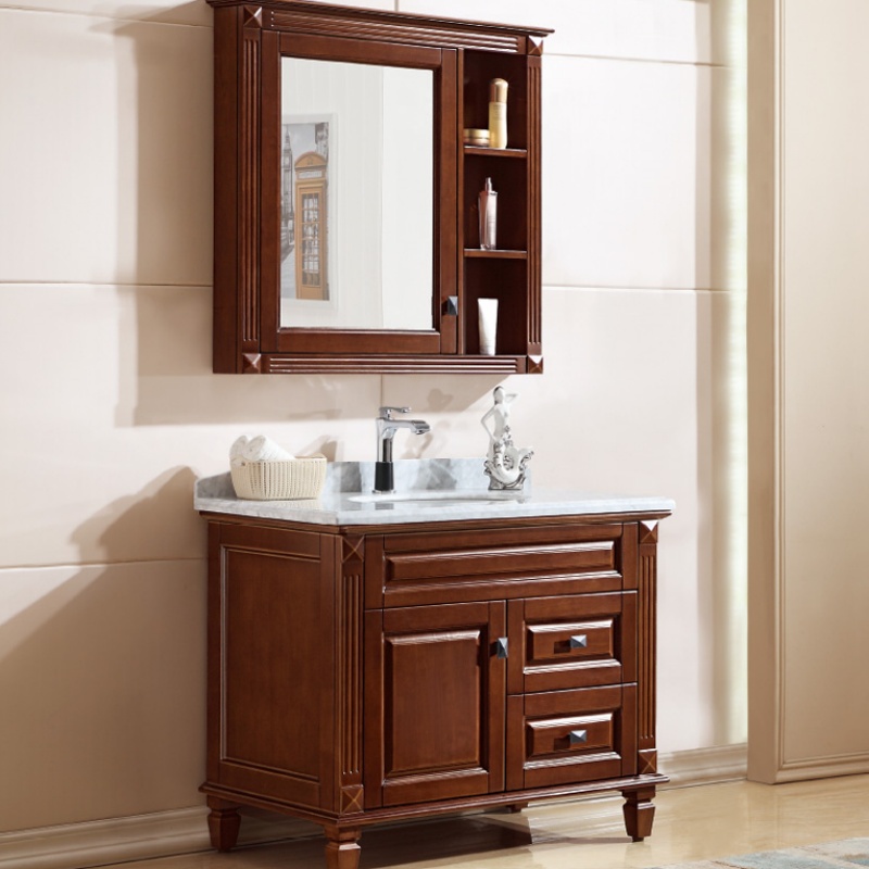 Modern Double Doors Luxury Design Wall Mounted Bathroom Cabinet with Mirror Cabinet