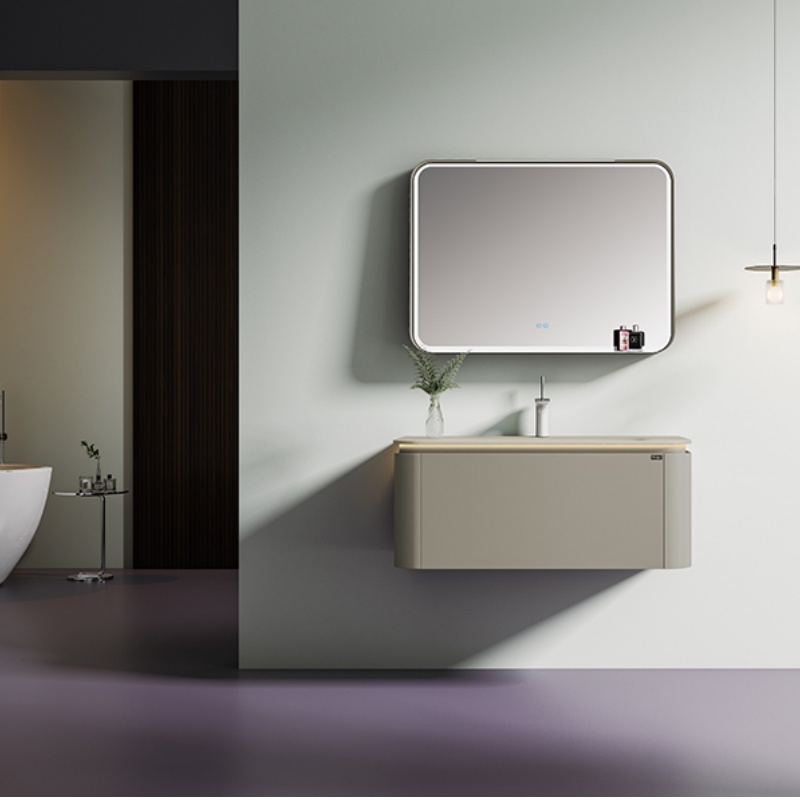 Factory Directly Modern Freestanding Custom Solid Wooden Bathroom Vanity Cabinet