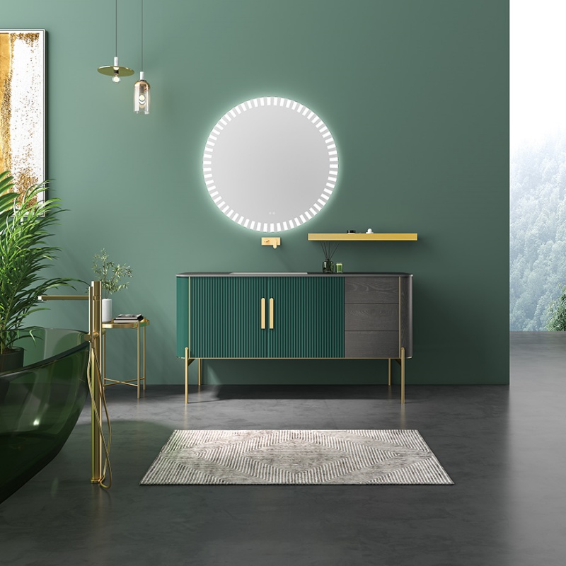 Modern Style Wall Mounted Plywood Floating Vanity Bathroom Cabinets
