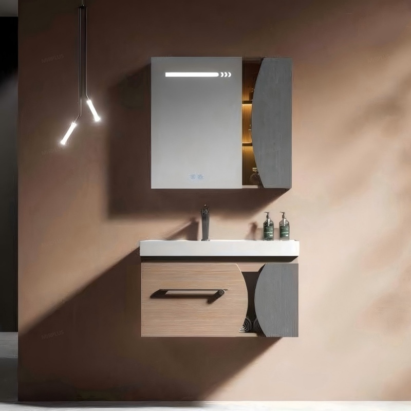 Modern Design Customized Logo Wall Mounted Bathroom Cabinet with Drawer