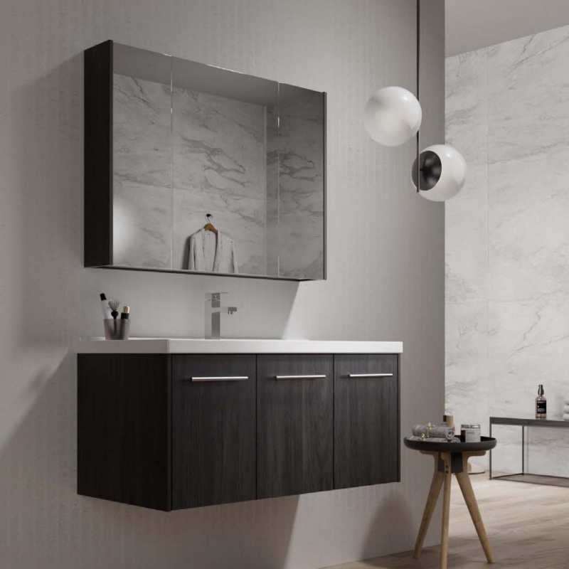 Hotel Apartment Cabinetry Manufacture Modern Made Solid Wood Bathroom Cabinets Vanity