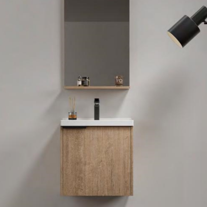 Batch Purchase Plywood Cabinet with Rock Slate Seamless Basin Bathroom Vanity