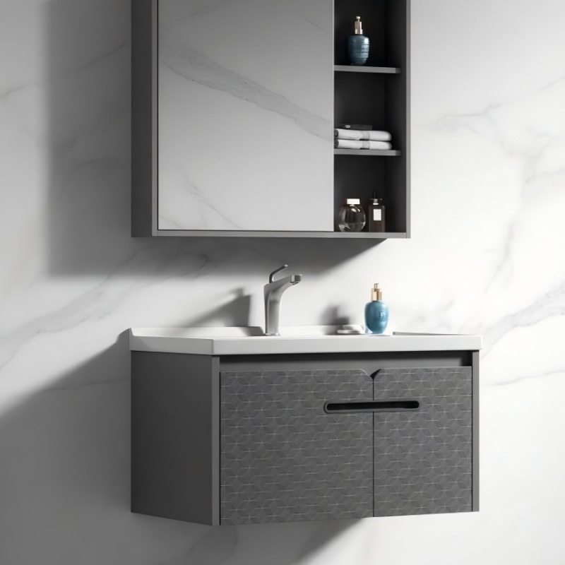 Modern Design Wholesale Custom Seamless Basin Defog Mirror Bathroom Cabinet