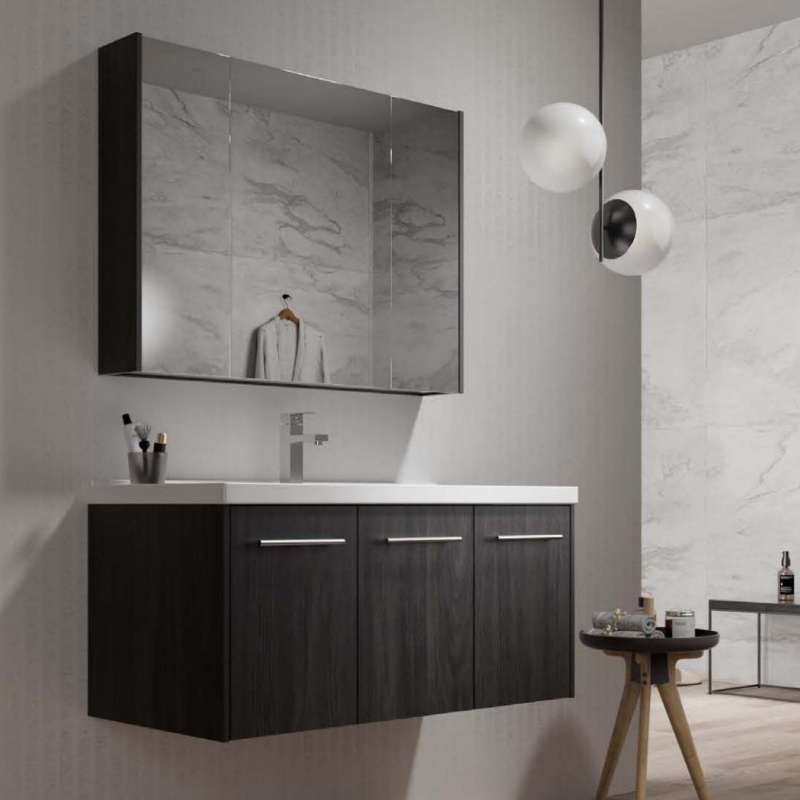 Large Size Ceramic Basin Sanitary PVC Ware Wall Mounted Bathroom Cabinet