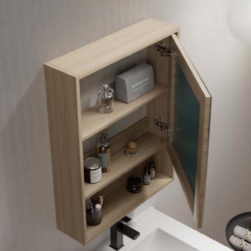 Furniture Wall Mounted Plywood Material Bathroom Cabinet Good Quality