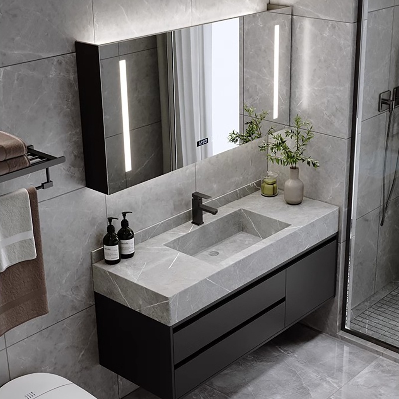 Popular Design Customized Cheap Hotel Bath Vanity Plywood Bathroom Cabinet