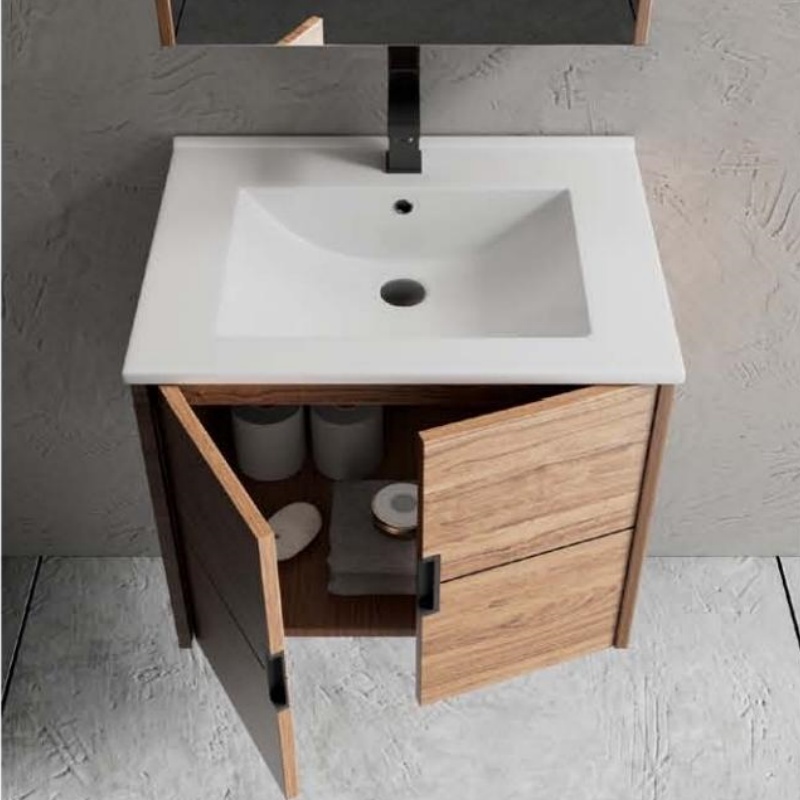 Wholesale High Quality Fancy Plywood Bathroom Vanity with Sensor Light