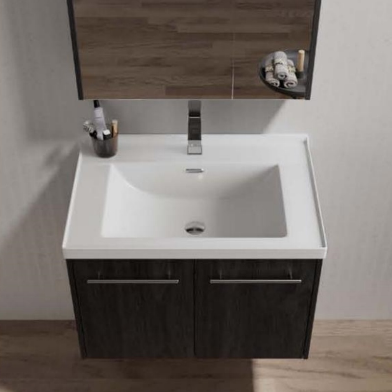 High End Light Luxury Style Gold Floating Bathroom Furniture Bathroom Vanity