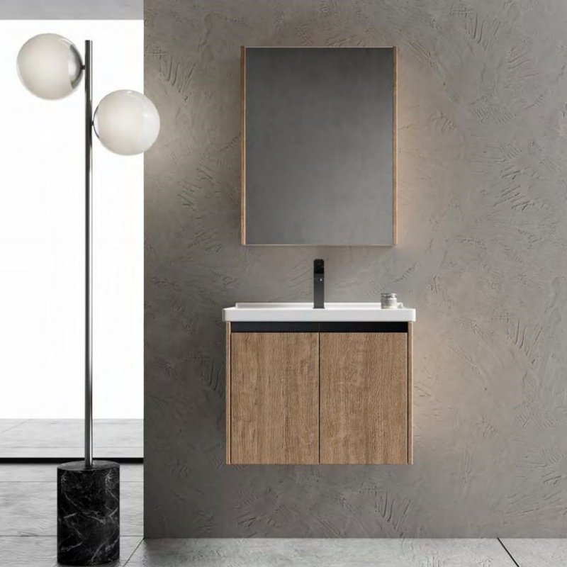 Luxury Classic Plywood Solid Wood Bathroom Cabinet Single Sink Bathroom Vanity