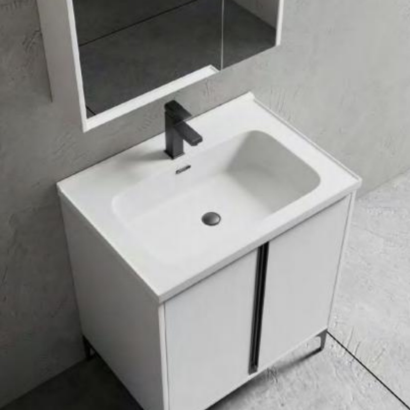 Supplier Plywood Cabinet and Sink Hanging Wall Mounted Bathroom Vanity