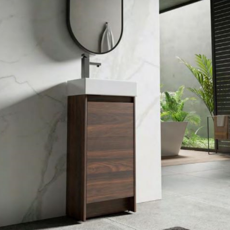 Modern Solid Wood Washroom Mirror Wash Basin Bathroom Vanity