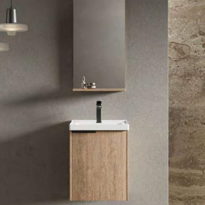 Luxurious Design 120cm Bathroom Cabinet with Mirror and Side Cabinet Vanity