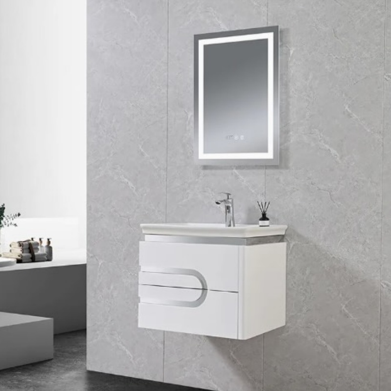 Modern MDF Rectangle Shape Bathroom Vanity
